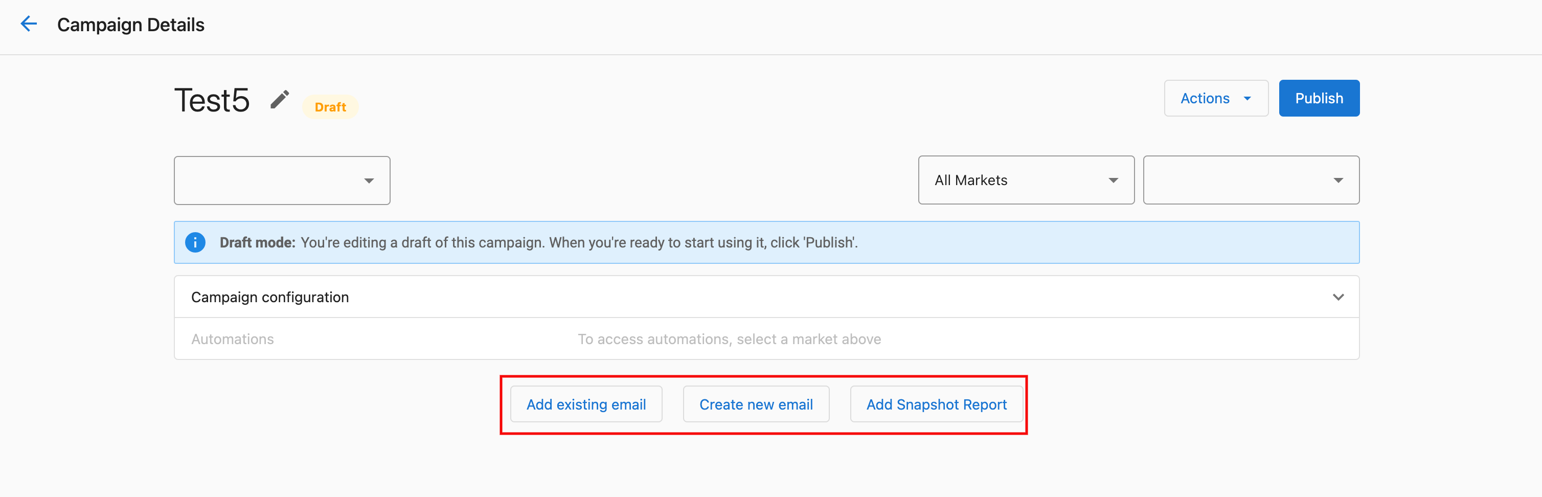Add Existing Email