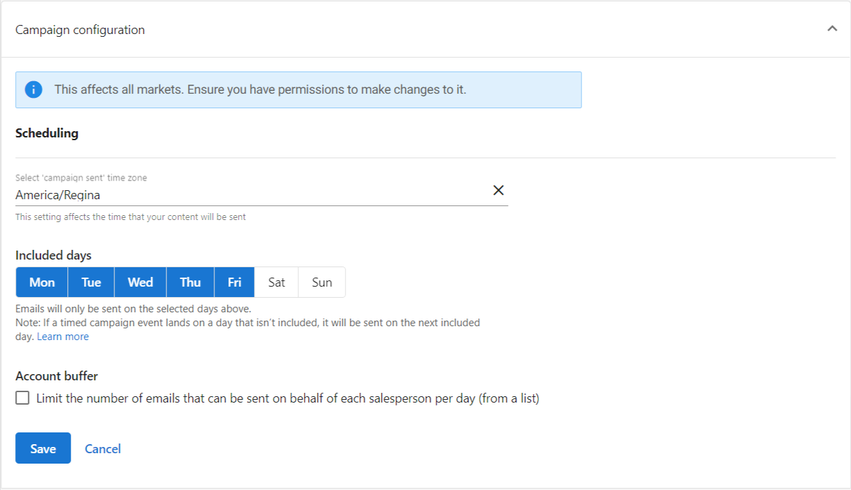 Campaign Configuration