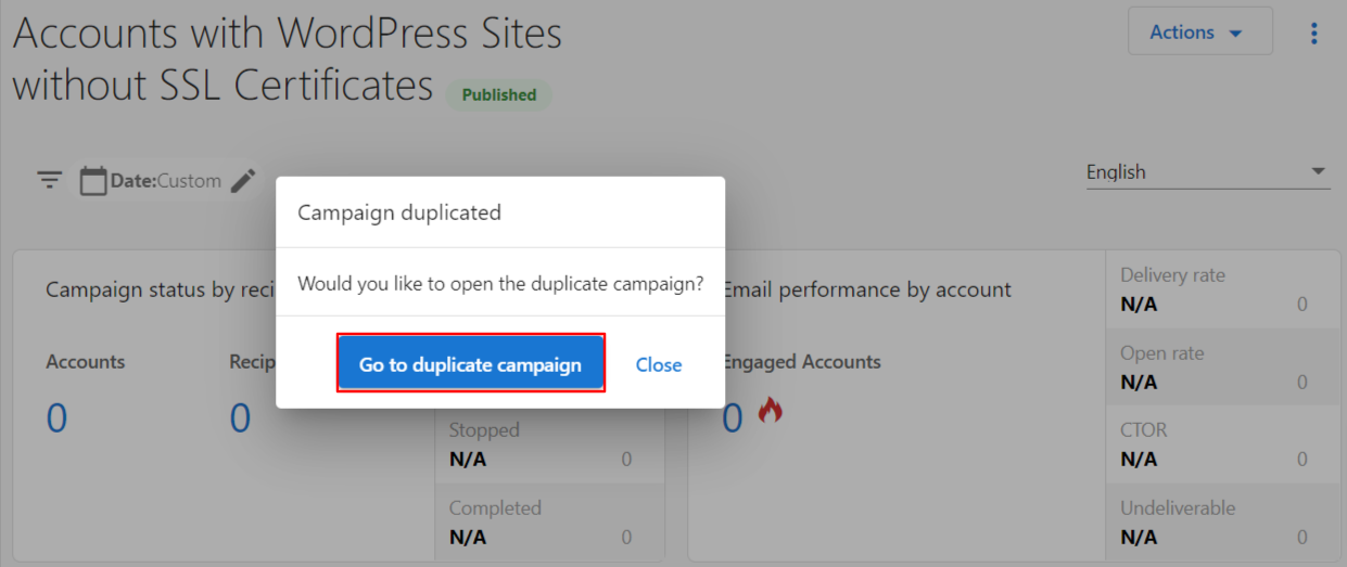 Duplicate Campaign