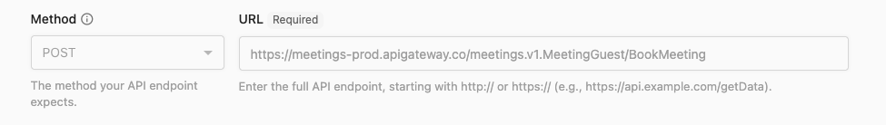 Tool method and URL example