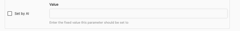 Parameter set by AI toggle example