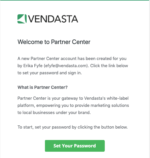 Welcome Email