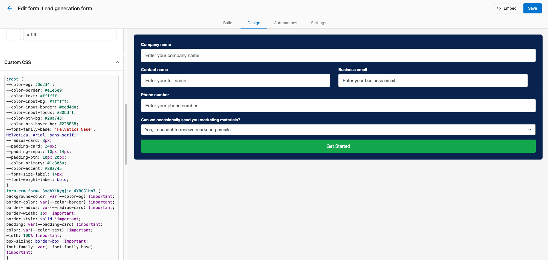 Design with AI output example