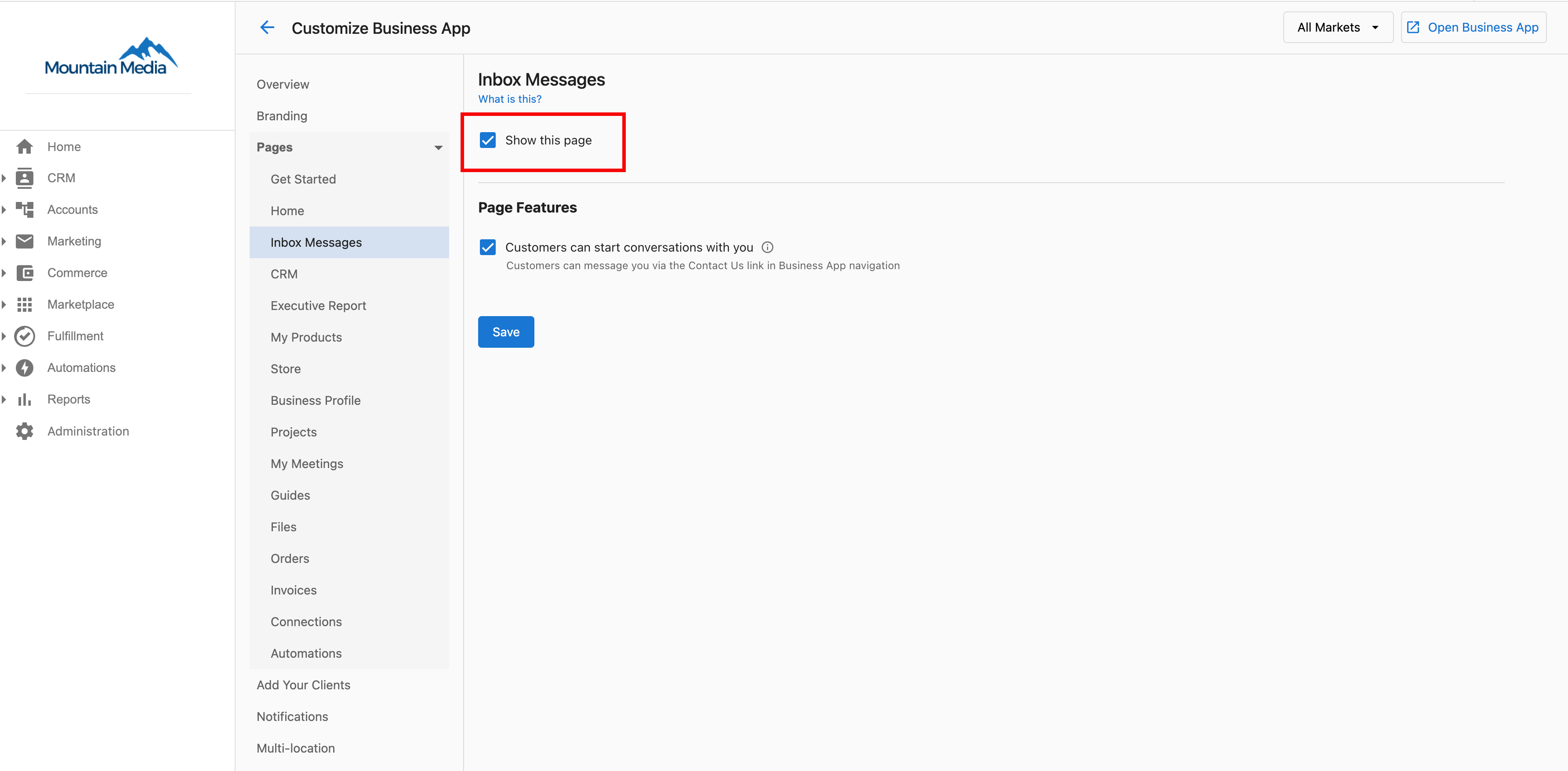 Display Conversations AI Tab setting in Partner Center