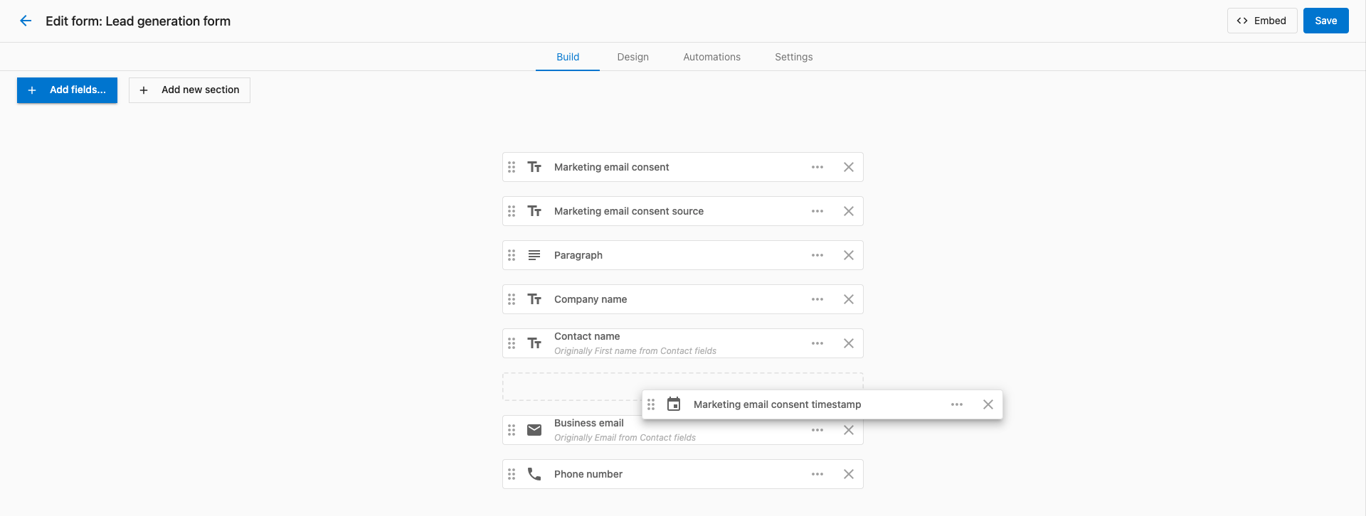 Move marketing consent fields to the bottom of the form