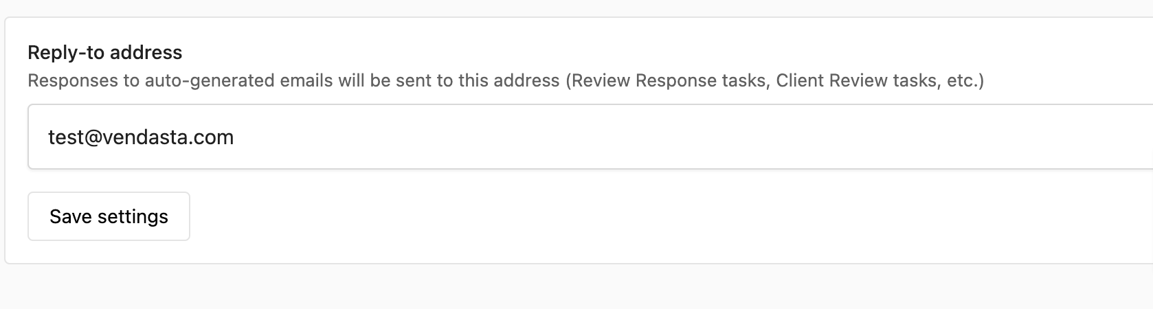 Email Settings