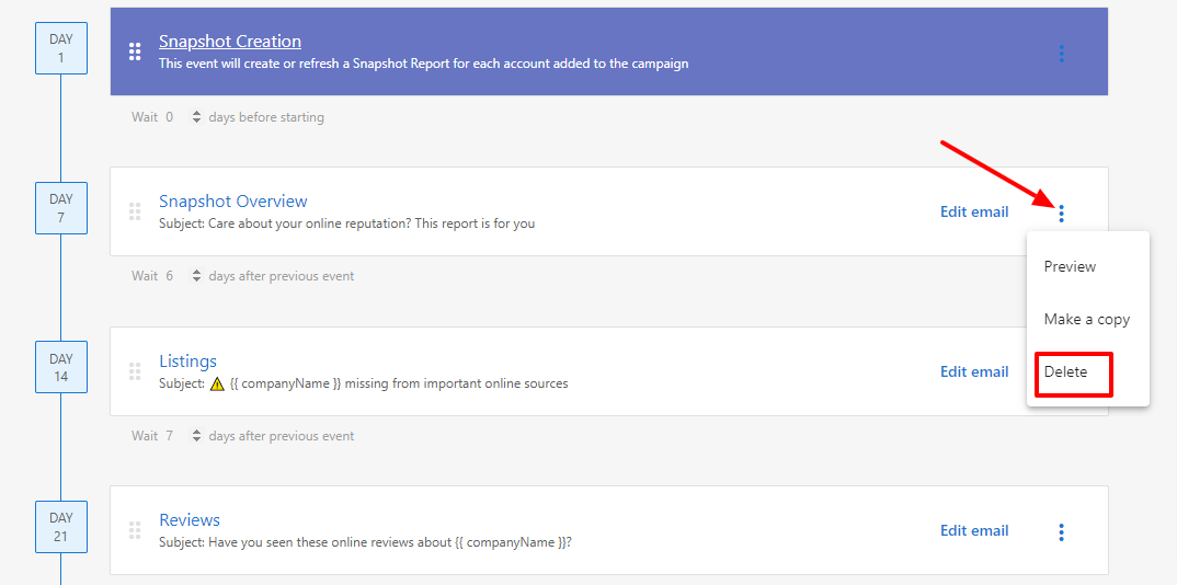 Remove email