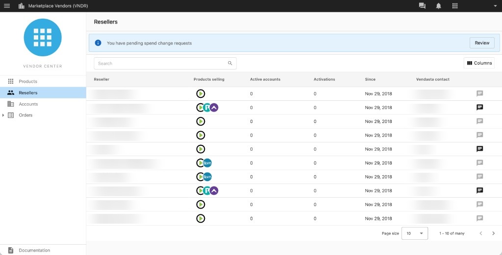 Reseller Tab