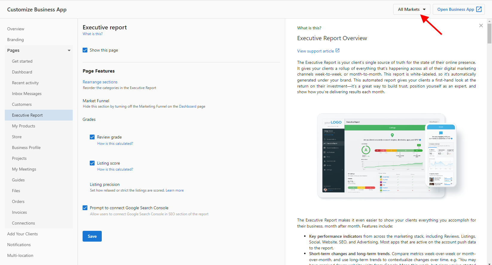 Disabling Review Grade for select markets