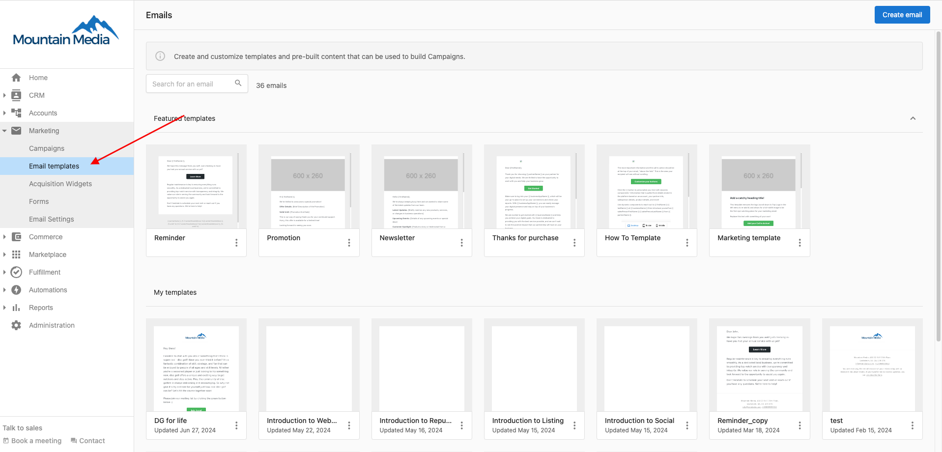 Email Templates Library