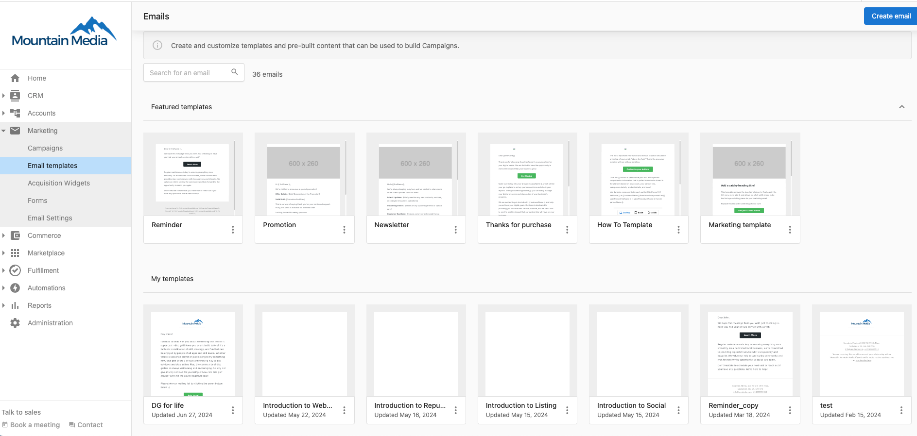 Templates Personalization