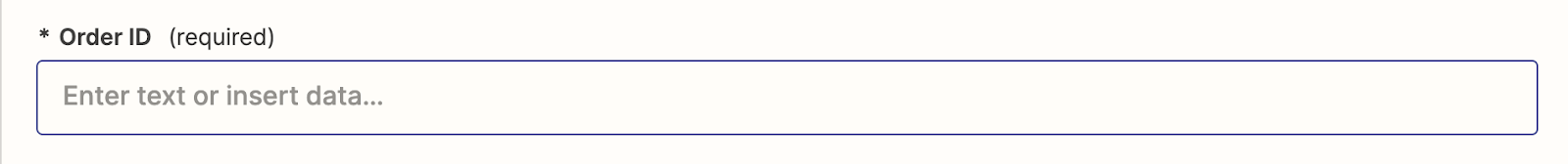 Zapier Order ID