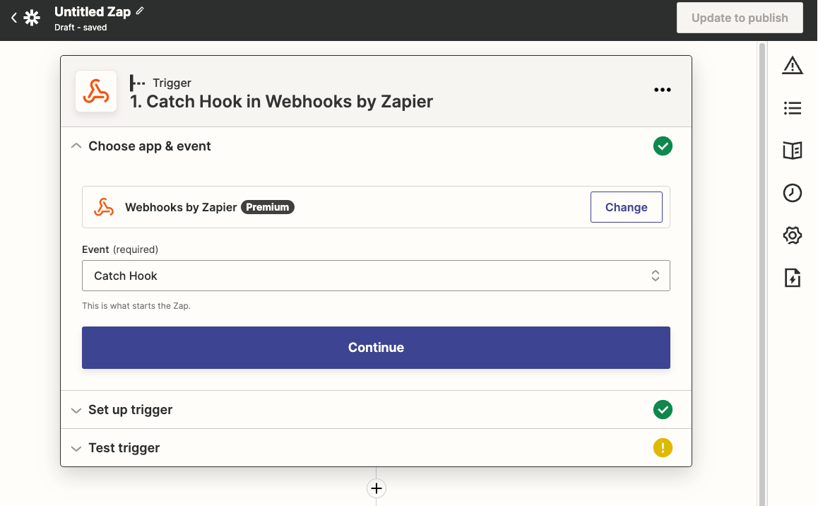 Zapier Create Zap