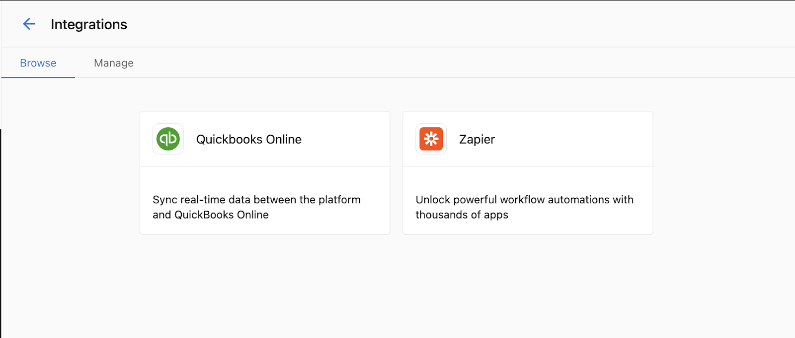 Zapier Integration in Admin Portal