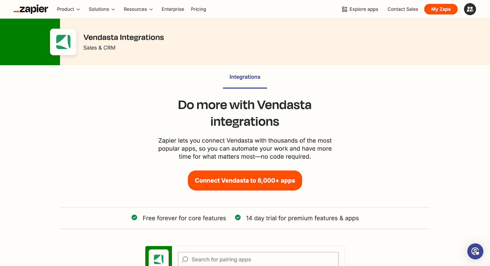 Zapier Connect to Apps