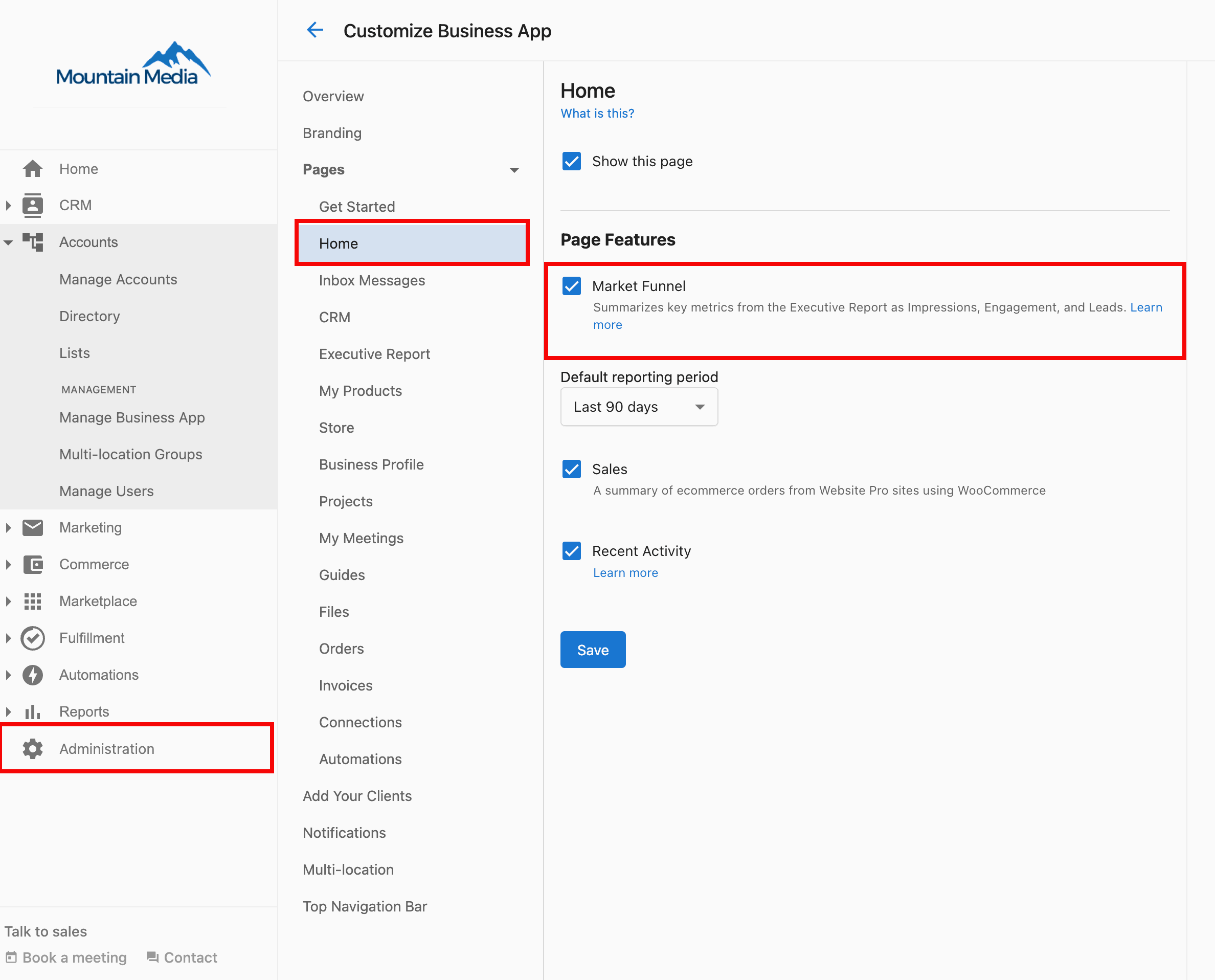 Disable Marketing Funnel
