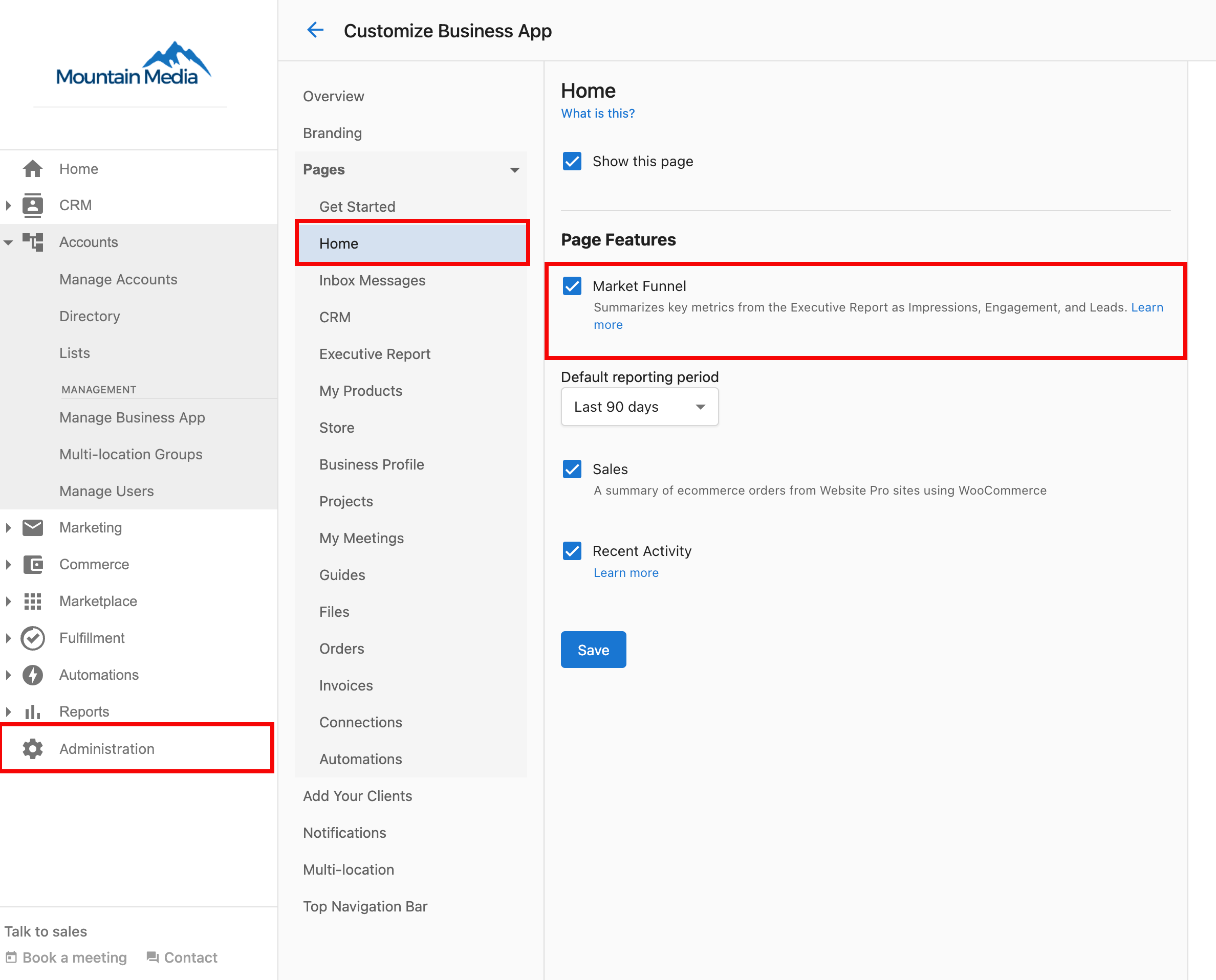Disable Marketing Funnel