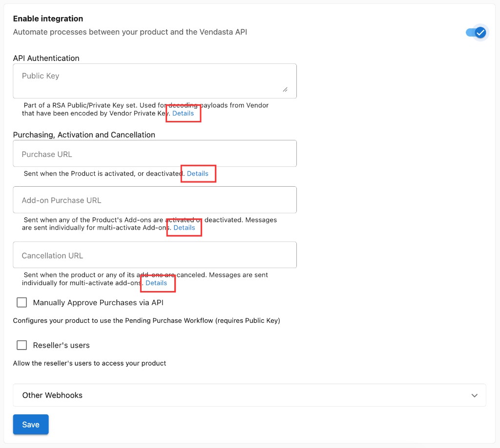 Enable Integration