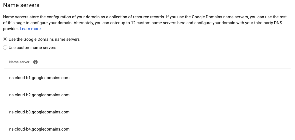 Name server settings for WordPress Hosting