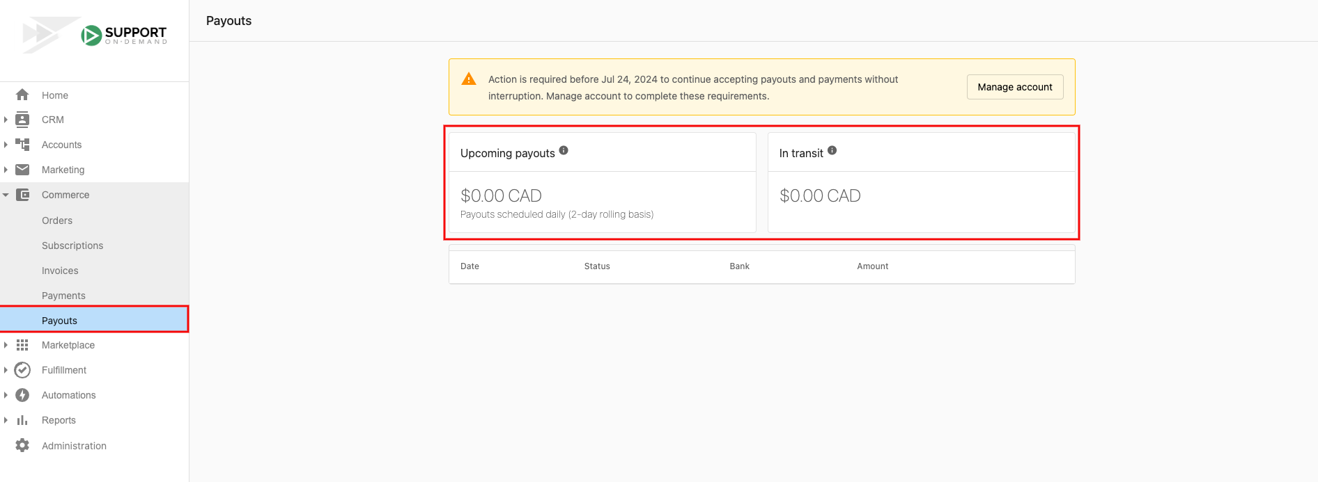 Payout Status Overview