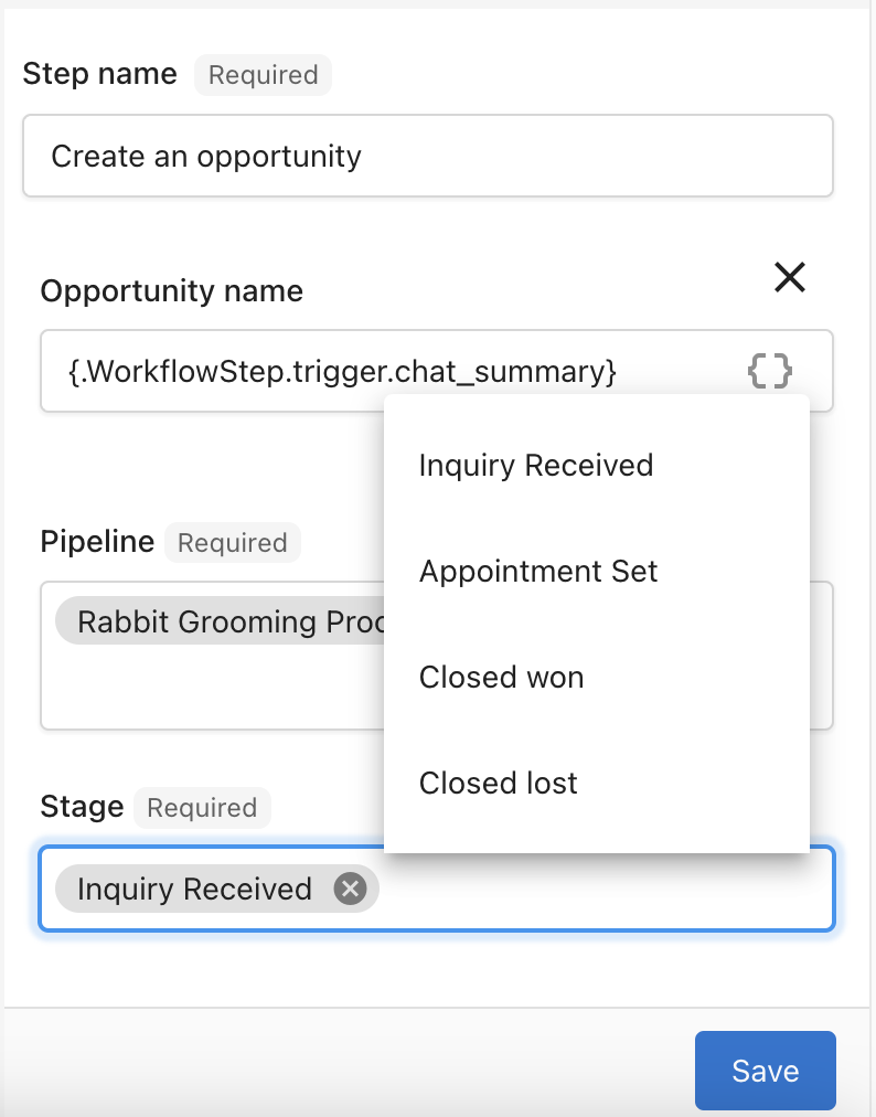 Pipeline stage creation flexibility