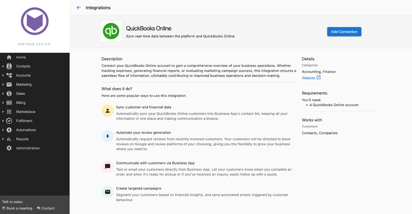 QuickBooks Marketing Page