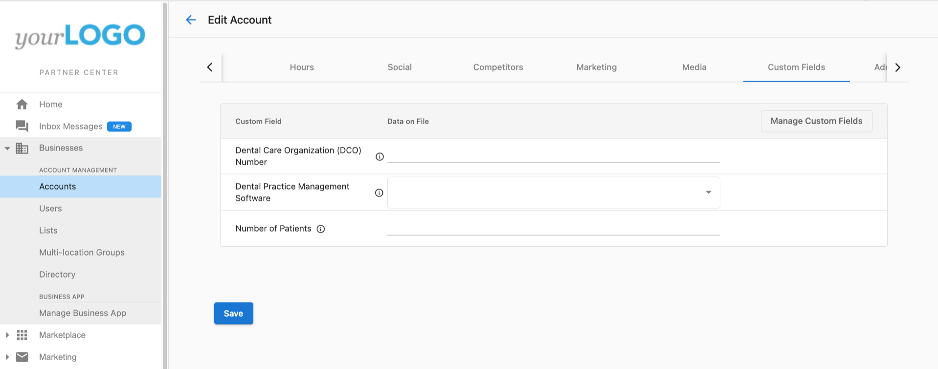 Custom Fields Example