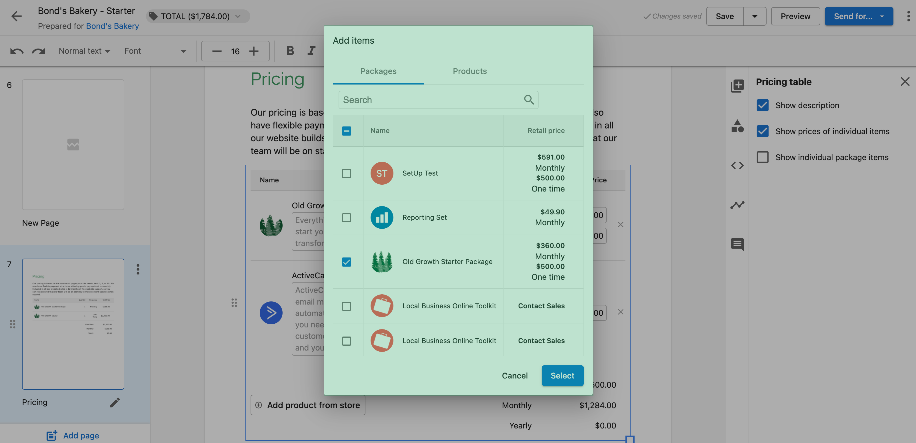 Retail Pricing