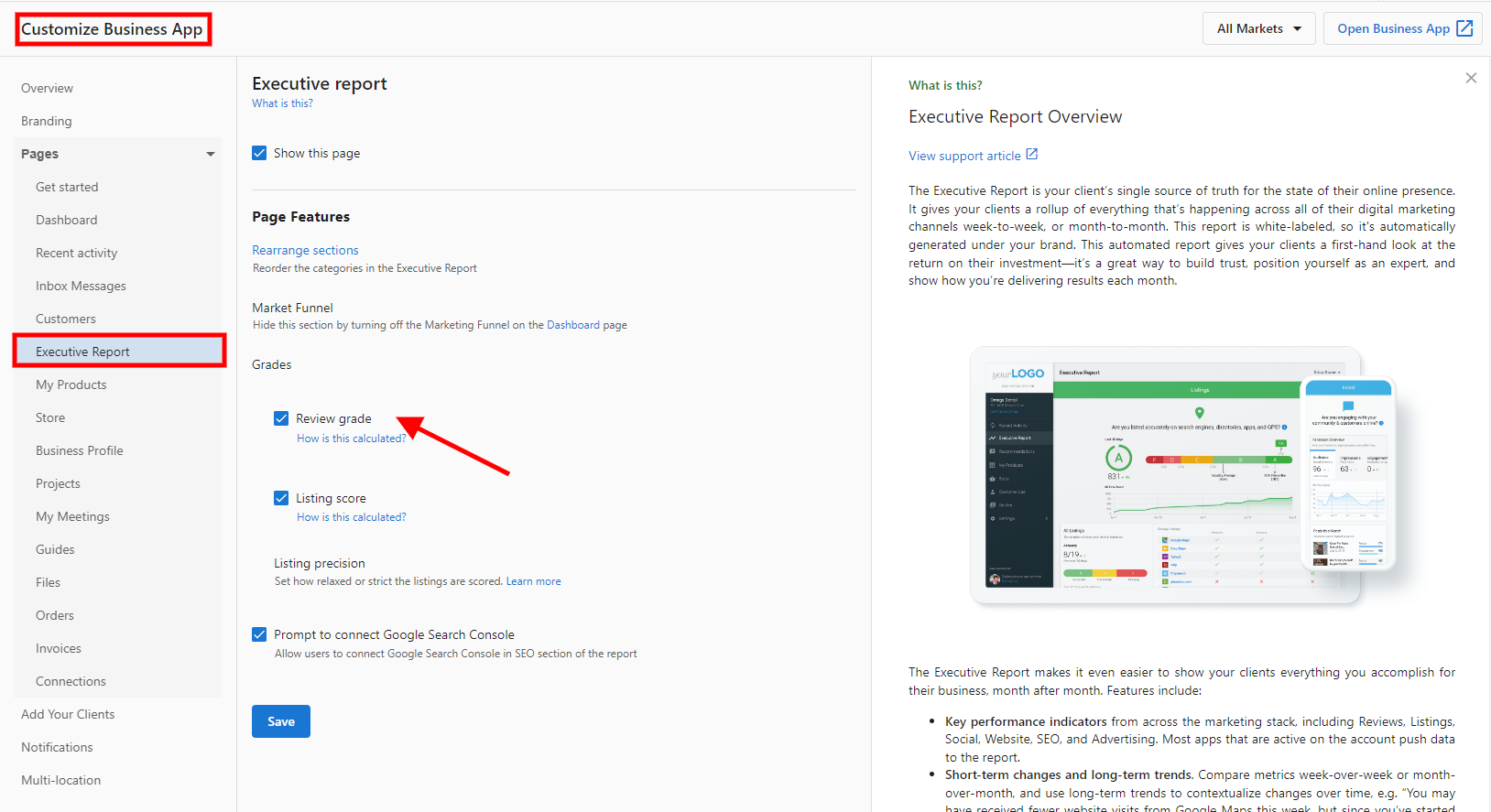 Disabling Review Grade for all markets