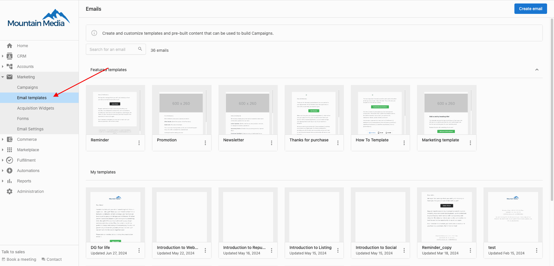 Email Templates Library